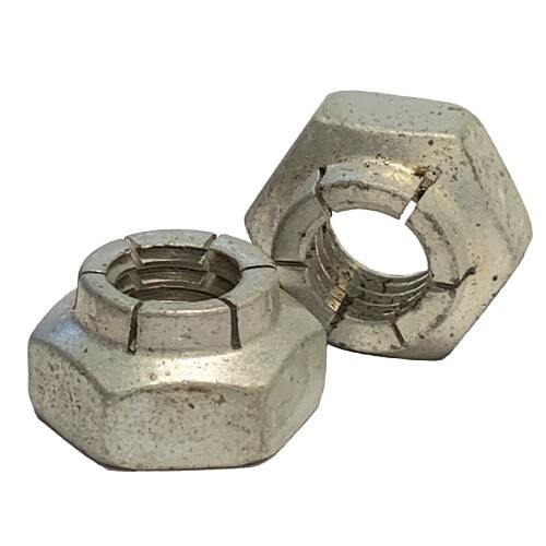 1/4"-20 Flex Type Lock Nut, Heavy Hex, Full Height, Carbon Steel, Cadmium